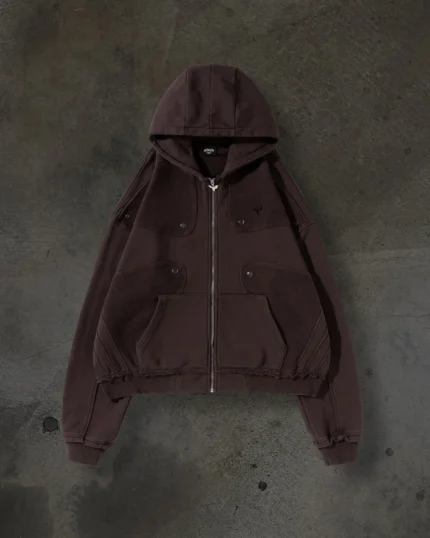 DITCH TRACK HOODIE (MOCHA)