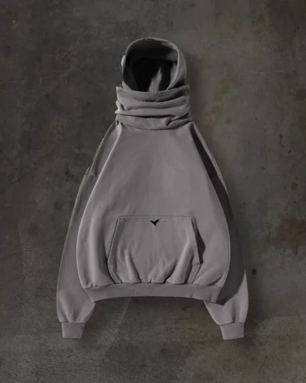 DITCH MASKED HOODIE (CEMENT)